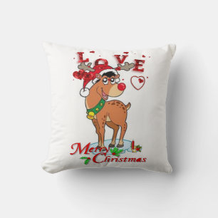 Weihnachtsdekor-Kissen, Frohe Weihnachten Kissen