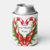 Weihnachtsdekor mit Candy Canes Dosenkühler (Kanne Vorderseite)