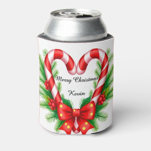 Weihnachtsdekor mit Candy Canes Dosenkühler (Kanne Rückseite)