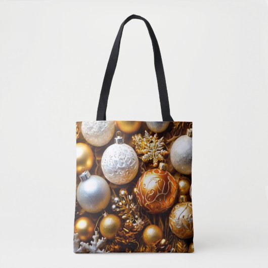 Weihnachtsdekor mit goldenen Bauern Tasche (Vorderseite)