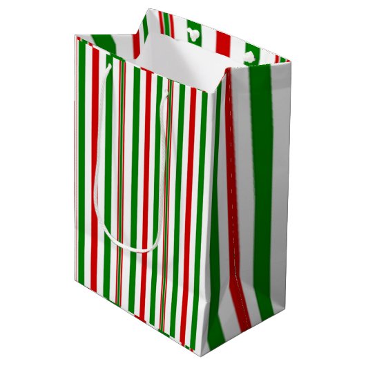 Weihnachtsdekor Mittlere Geschenktüte (Vorderseite Schrägansicht)