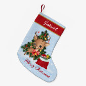 Weihnachtsdekor Niedlich Rentier Classic Kleiner Weihnachtsstrumpf (Vorderansicht (hängend))