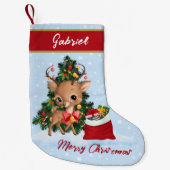 Weihnachtsdekor Niedlich Rentier Classic Kleiner Weihnachtsstrumpf (Vorderseite)