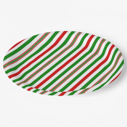 Weihnachtsdekor Pappteller (Schrägansicht)