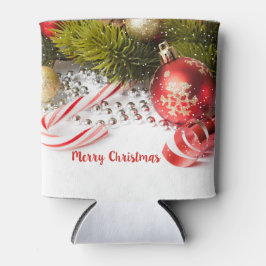 Weihnachtsdekor rot-grün und weiß dosenkühler