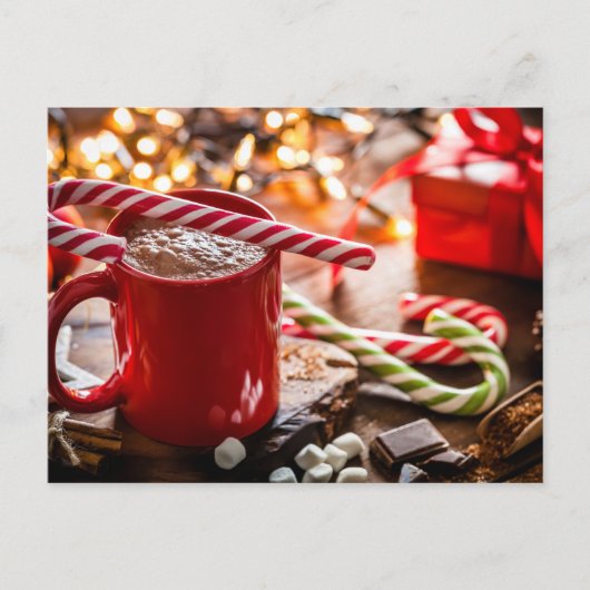 Weihnachtsdekor Weihnachten Wohngestaltung Kunst Postkarte (Vorderseite)