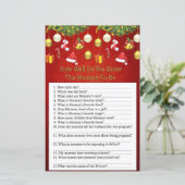 Weihnachtsdekor wie gut kennen Sie Spiel (Stehend Vorderseite)