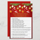 Weihnachtsdekor wie gut kennen Sie Spiel (Vorne/Hinten)