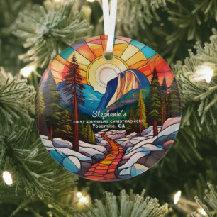Weihnachtsdekor Yosemite California Erlebniswander Ornament Aus Glas