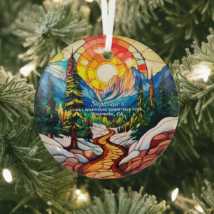 Weihnachtsdekor Yosemite California Erlebniswander Ornament Aus Glas