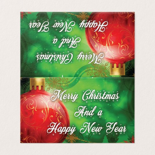 Weihnachtsdekoration (Außenseite Aufgefaltet)