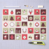 Weihnachtsdekoration 12 Decoupage Seidenpapier (Handwerk)