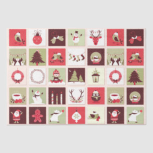 Weihnachtsdekoration 12 Decoupage Seidenpapier