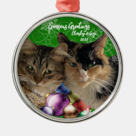 Weihnachtsdekoration aus Katzenmetall Ornament Aus Metall