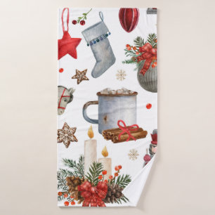 Weihnachtsdekoration Badehandtuch