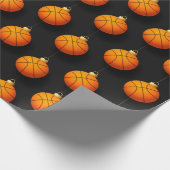 Weihnachtsdekoration Basketball Sport Geschenkpapier (Ecke)