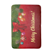Weihnachtsdekoration Bath Mat Badematte (Vorderseite Vertikal)