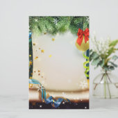 Weihnachtsdekoration Briefpapier (Stehend Vorderseite)
