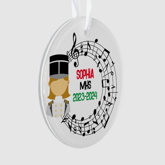 Weihnachtsdekoration der Marching Band Ornament (Vorderseite)