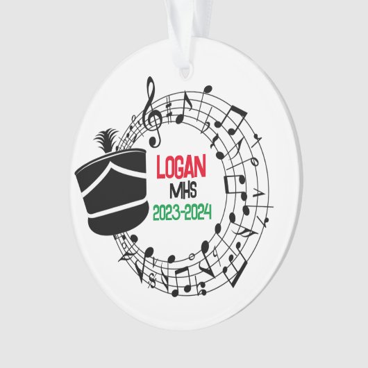 Weihnachtsdekoration der Marching Band Ornament (Vorderseite)