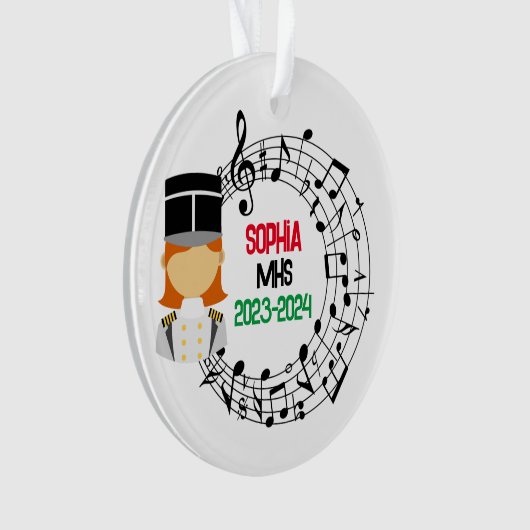 Weihnachtsdekoration der Marching Band Ornament (Vorderseite)