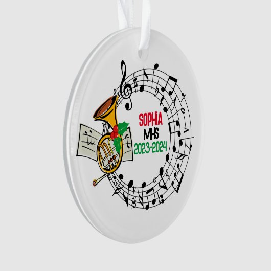 Weihnachtsdekoration der Marching Band Ornament (Vorderseite)