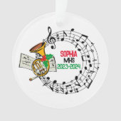 Weihnachtsdekoration der Marching Band Ornament (Vorderseite)