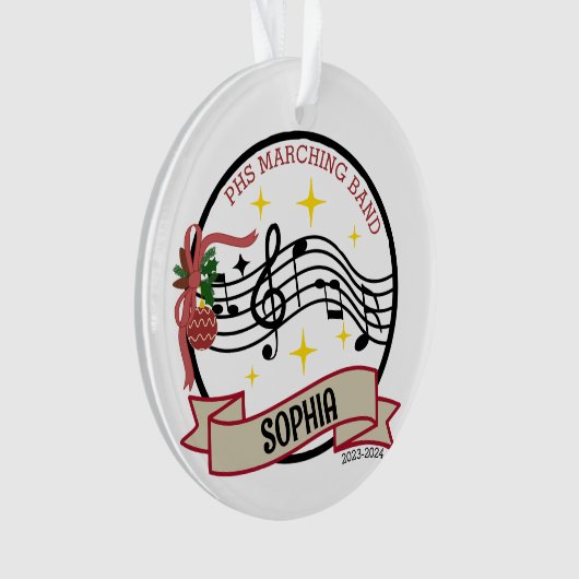 Weihnachtsdekoration der Marching Band Ornament (Vorderseite)