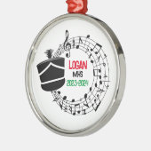 Weihnachtsdekoration der Marching Band Ornament Aus Metall (Links)