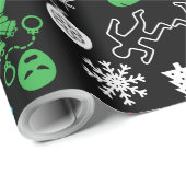 Weihnachtsdekoration der Polizei Geschenkpapier (Rolleneckpunkt)
