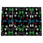 Weihnachtsdekoration der Polizei Große Geschenktüte (Vorderseite)