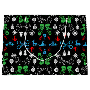 Weihnachtsdekoration der Polizei Große Geschenktüte