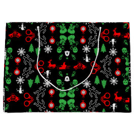 Weihnachtsdekoration der Polizei Große Geschenktüte