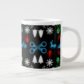 Weihnachtsdekoration der Polizei Jumbo-Tasse (Rechts)