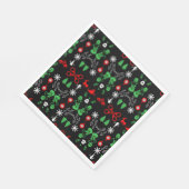 Weihnachtsdekoration der Polizei Serviette (Ecke)