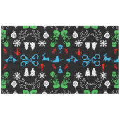 Weihnachtsdekoration der Polizei Tischdecke (Vorderseite (Horizontal))