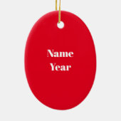 Weihnachtsdekoration der Weibchen Keramik Ornament (Hinten)