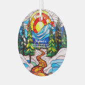 Weihnachtsdekoration Die Adirondacks NY Adventure  Ornament Aus Glas (Vorderseite links)