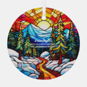 Weihnachtsdekoration Die Adirondacks NY Adventure Ornament Aus Glas (Rückseite)