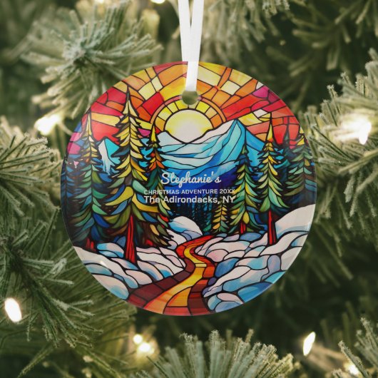 Weihnachtsdekoration Die Adirondacks NY Adventure Ornament Aus Glas (InSitu)