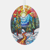 Weihnachtsdekoration Die Adirondacks NY Adventure  Ornament Aus Glas (Vorderseite links)