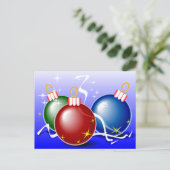 Weihnachtsdekoration Feiertagspostkarte (Stehend Vorderseite)
