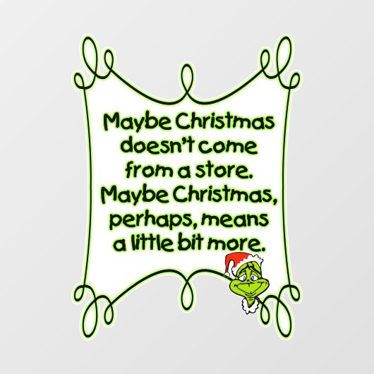 Weihnachtsdekoration Fensteraufkleber (Blatt)