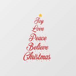 Weihnachtsdekoration Fensteraufkleber