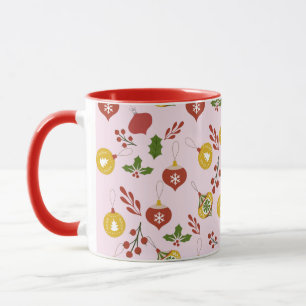 Weihnachtsdekoration Festliches Grün Rosa Tasse