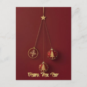 Weihnachtsdekoration Festpost Feiertagspostkarte