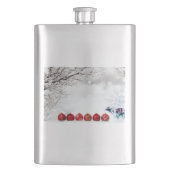 Weihnachtsdekoration Flachmann (Vorderseite)