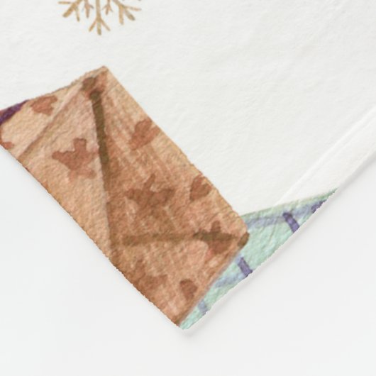 Weihnachtsdekoration Fleecedecke (Ecke)