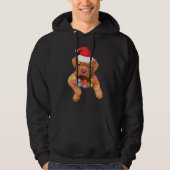 Weihnachtsdekoration für Hundefreunde Hoodie (Vorderseite)