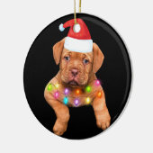 Weihnachtsdekoration für Hundefreunde p Keramik Ornament (Links)